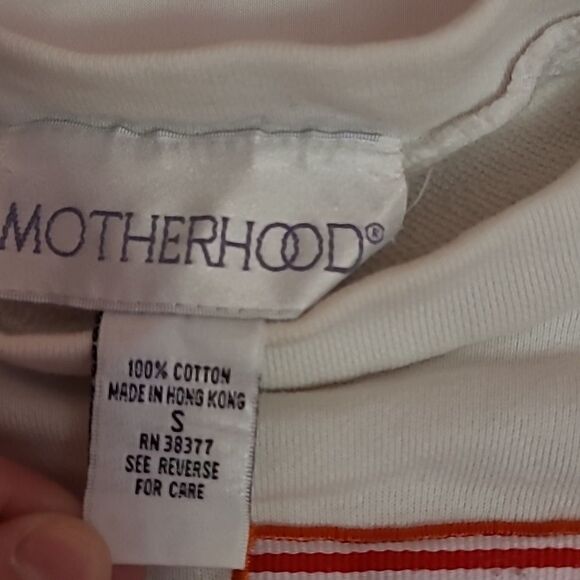 Vintage motherhood maternity red and white sweater size small - Picture 4 of 10